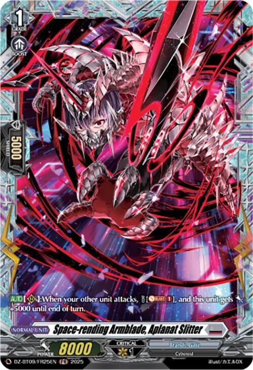Image for Space-rending Armblade, Aplanat Slitter (FR) (DZ-BT09/FR25EN) - Cardfight Vanguard