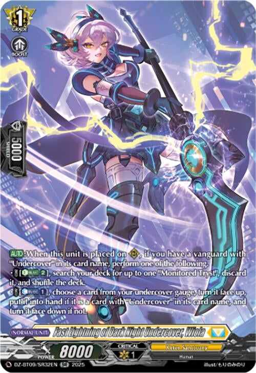 Image for Fast Lightning of Dark Night Undercover, Wiola (SR) (DZ-BT09/SR32EN) - Cardfight Vanguard
