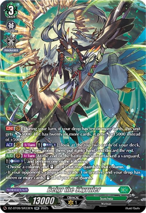 Image for Belgr the Skyruler (SR) (DZ-BT09/SR33EN) - Cardfight Vanguard