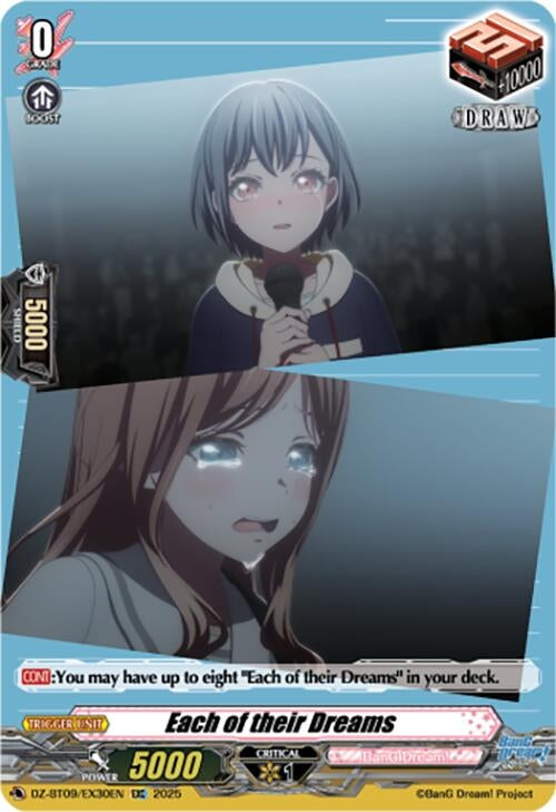 Image for Each of their Dreams (EXC) (DZ-BT09/EX30EN) - Cardfight Vanguard