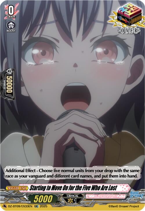 Image for Starting to Move On for the Five Who Are Lost (EXC) (DZ-BT09/EX33EN) - Cardfight Vanguard