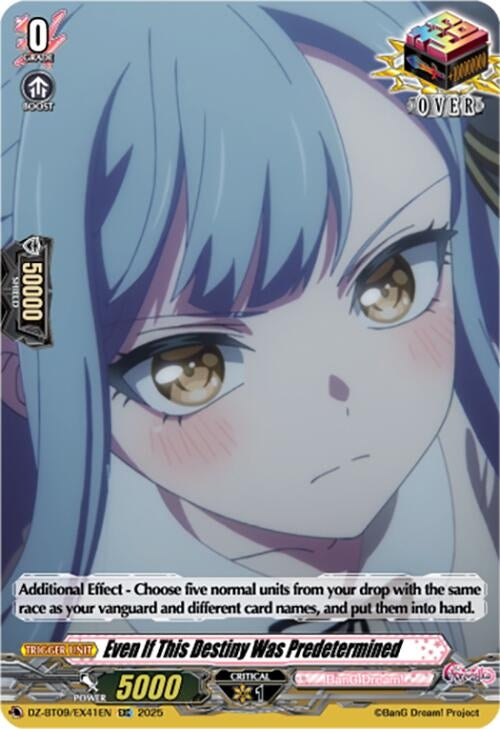 Image for Even If This Destiny Was Predetermined (EXC) (DZ-BT09/EX41EN) - Cardfight Vanguard