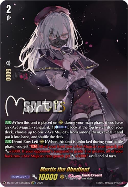 Image for Mortis the Obedient (EXS) (DZ-BT09/EXS08EN) - Cardfight Vanguard