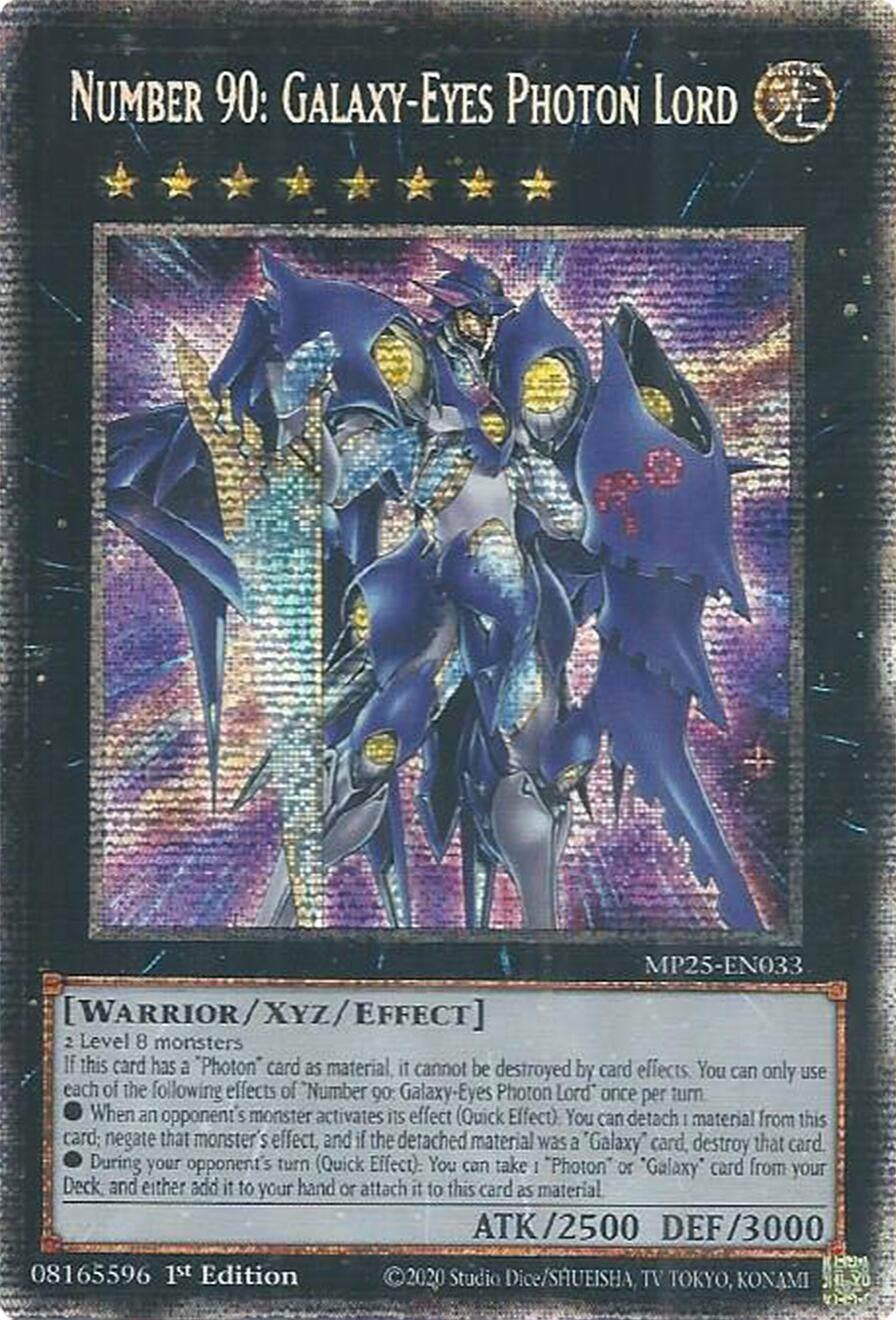 Number 90: Galaxy-Eyes Photon Lord (MP25-EN033)