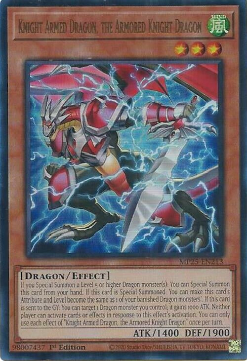 Knight Armed Dragon, the Armored Knight Dragon (MP25-EN213)