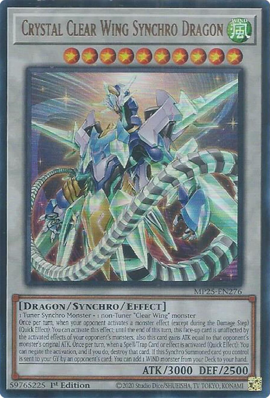 Crystal Clear Wing Synchro Dragon (MP25-EN276)