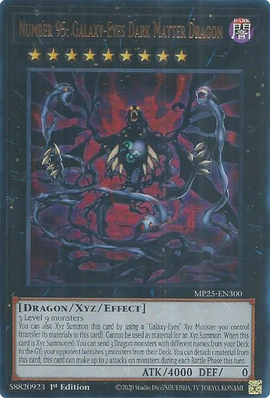 Number 95: Galaxy-Eyes Dark Matter Dragon (MP25-EN300)