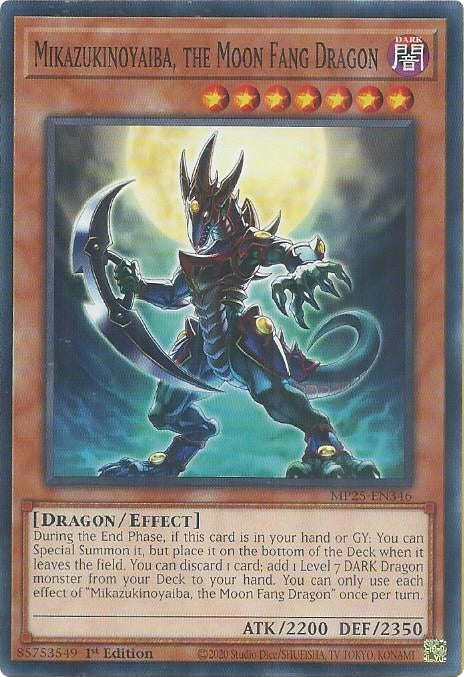 Mikazukinoyaiba, the Moon Fang Dragon (MP25-EN346)