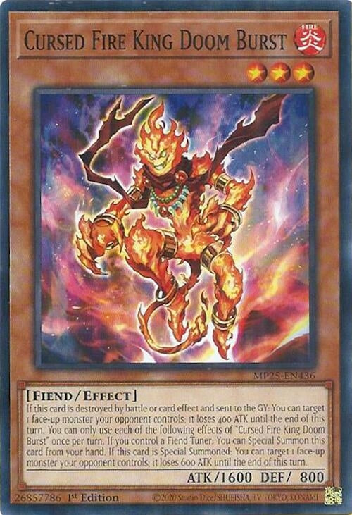 Cursed Fire King Doom Burst (MP25-EN436)