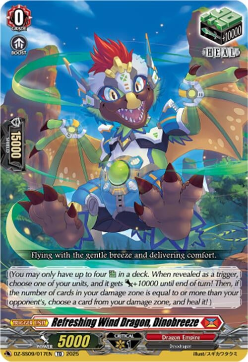 Image for Refreshing Wind Dragon, Dinobreeze (DZ-SS09/017EN) - Cardfight Vanguard