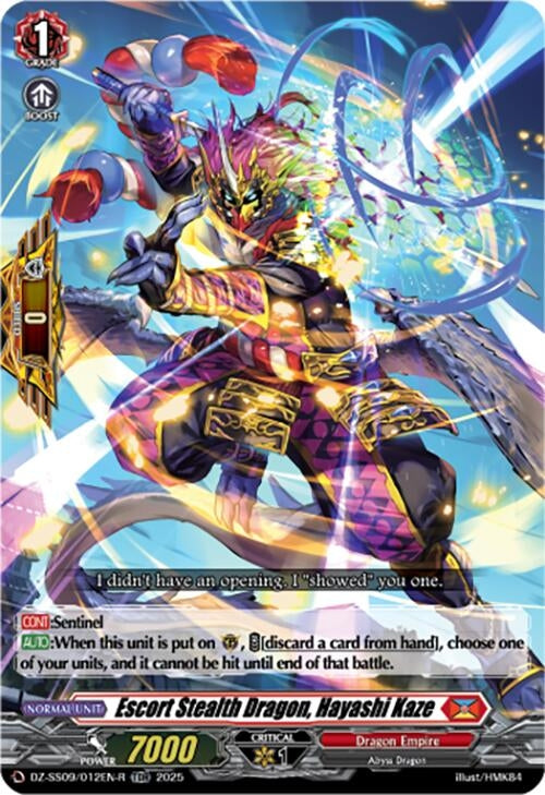 Image for Escort Stealth Dragon, Hayashi Kaze (TDR) (DZ-SS09/012EN-R) - Cardfight Vanguard