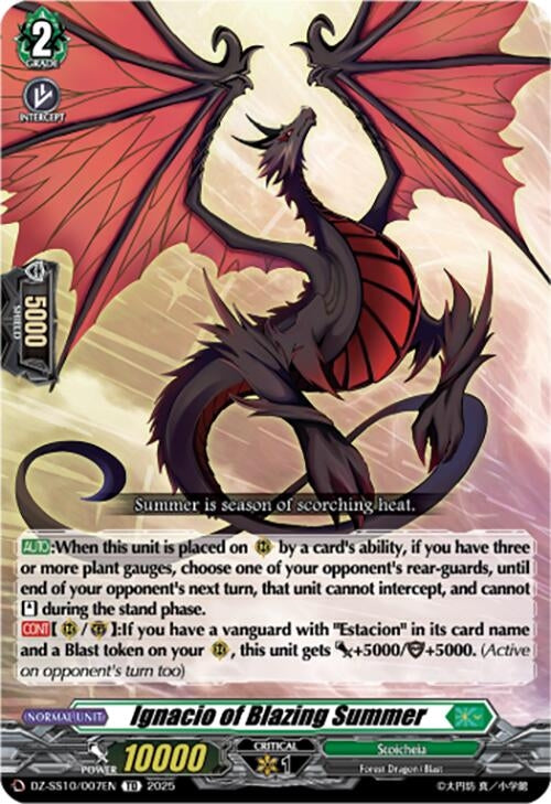 Image for Ignacio of Blazing Summer (DZ-SS10/007EN) - Cardfight Vanguard