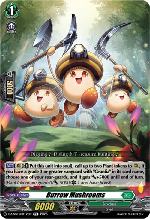 Image for Burrow Mushrooms (DZ-SS10/012EN) - Cardfight Vanguard