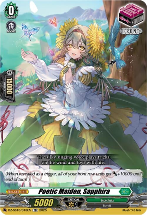 Image for Poetic Maiden, Sapphira (DZ-SS10/016EN) - Cardfight Vanguard