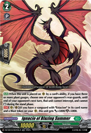 Ignacio of Blazing Summer (TDR) (DZ-SS10/007EN-R)
