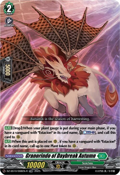 Image for Granorindo of Daybreak Autumn (TDR) (DZ-SS10/008EN-R) - Cardfight Vanguard