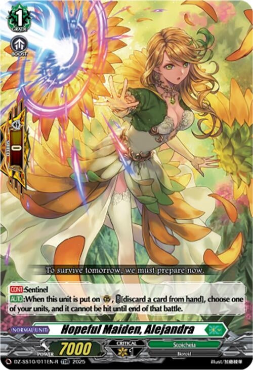 Image for Hopeful Maiden, Alejandra (TDR) (DZ-SS10/011EN-R) - Cardfight Vanguard