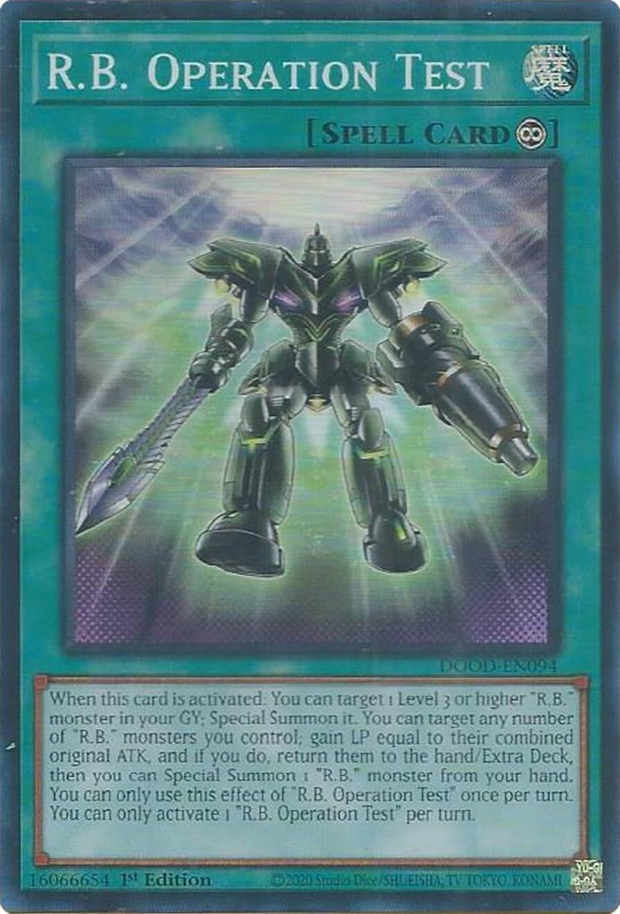 R.B. Operation Test (DOOD-EN094)