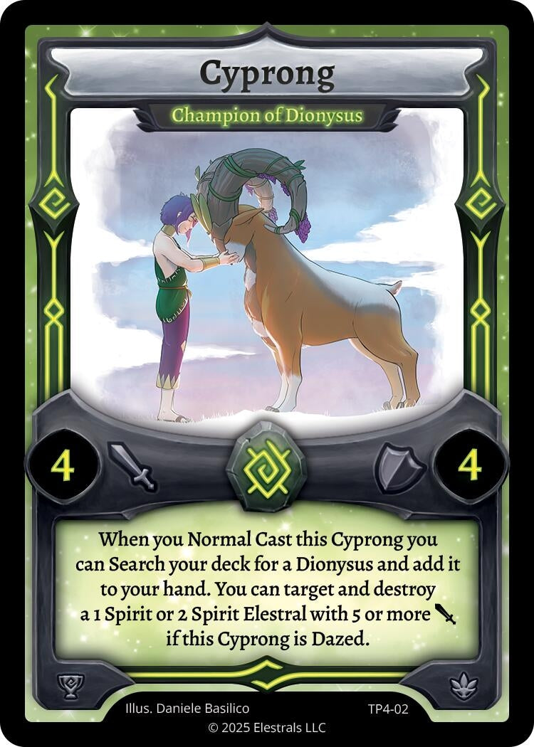 Image for Cyprong - Champion of Dionysus (TP4-02) - Elestrals