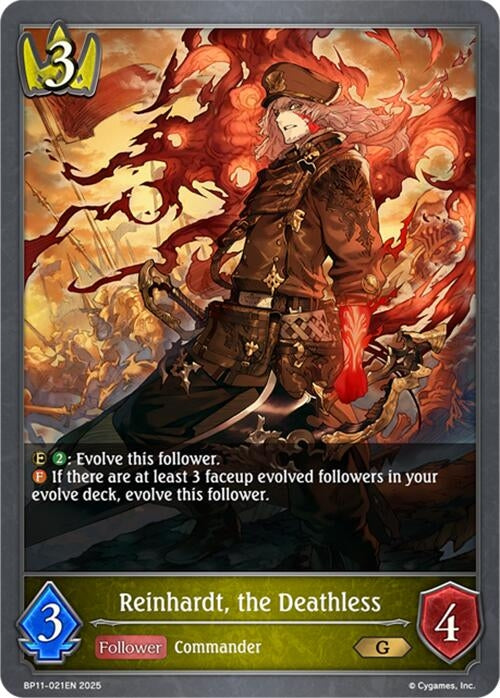 Image for Reinhardt, the Deathless (BP11-021EN) - Shadowverse: Evolve