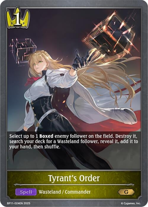 Image for Tyrant's Order (BP11-024EN) - Shadowverse: Evolve