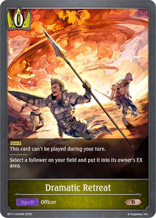 Image for Dramatic Retreat (BP11-034EN) - Shadowverse: Evolve