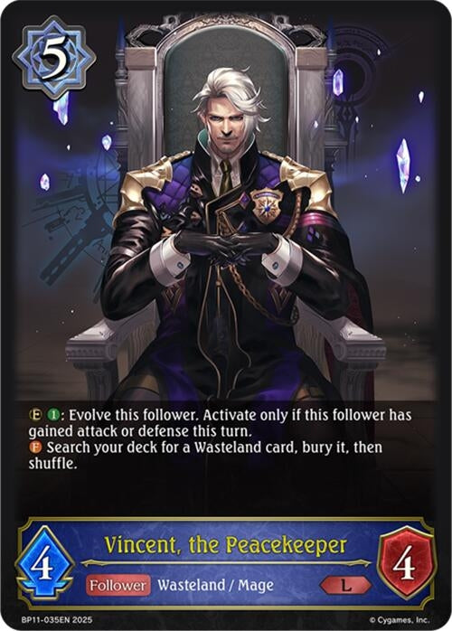 Image for Vincent, the Peacekeeper (BP11-035EN) - Shadowverse: Evolve