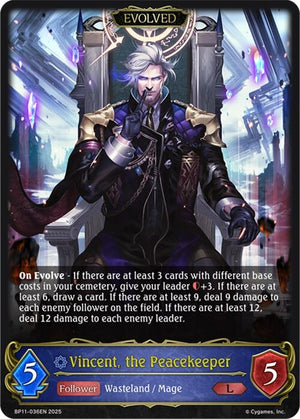 Vincent, the Peacekeeper (Evolved) (BP11-036EN)