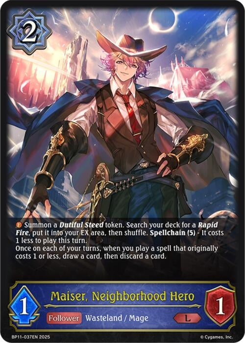 Image for Maiser, Neighborhood Hero (BP11-037EN) - Shadowverse: Evolve