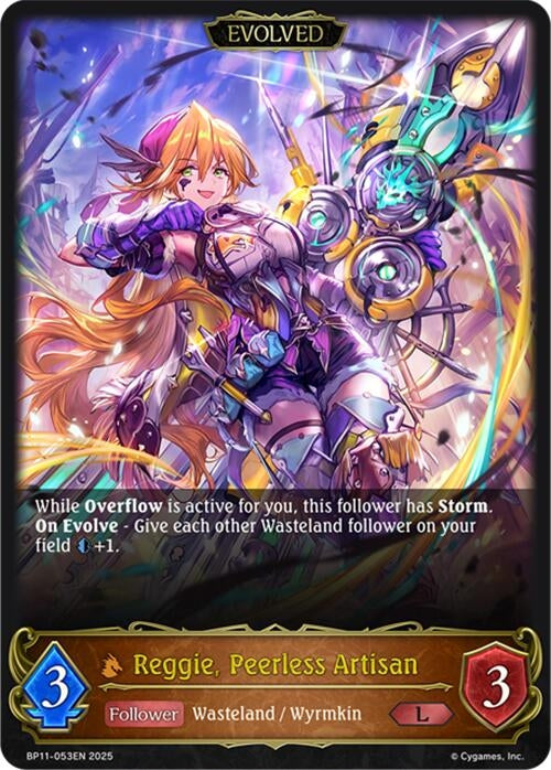Image for Reggie, Peerless Artisan (Evolved) (BP11-053EN) - Shadowverse: Evolve