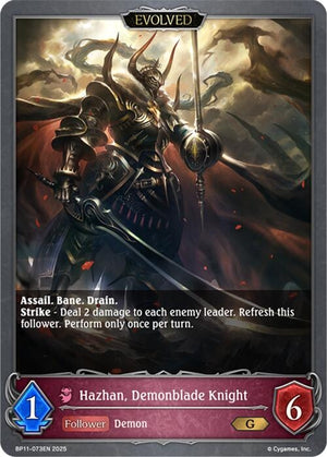 Hazhan, Demonblade Knight (Evolved) (BP11-073EN)