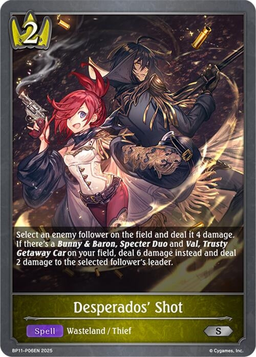 Image for Desperados' Shot - P06 (Foil) (BP11-P06EN) - Shadowverse: Evolve