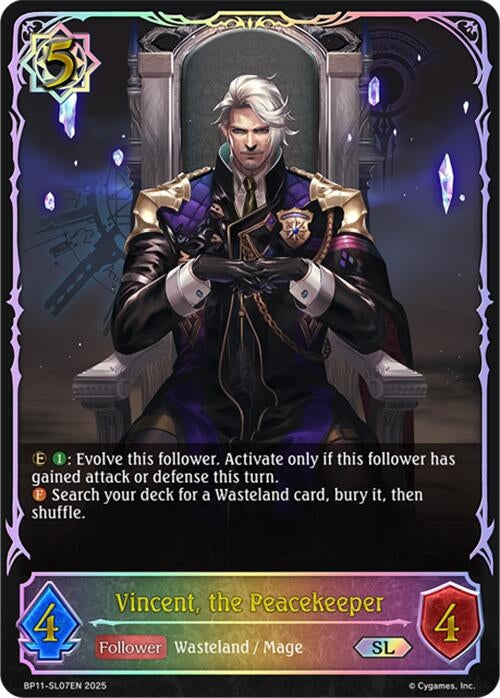 Image for Vincent, the Peacekeeper (SL) (BP11-SL07EN) - Shadowverse: Evolve