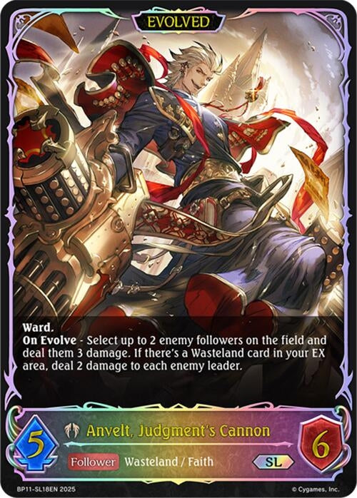 Image for Anvelt, Judgment's Cannon (Evolved) (SL) (BP11-SL18EN) - Shadowverse: Evolve