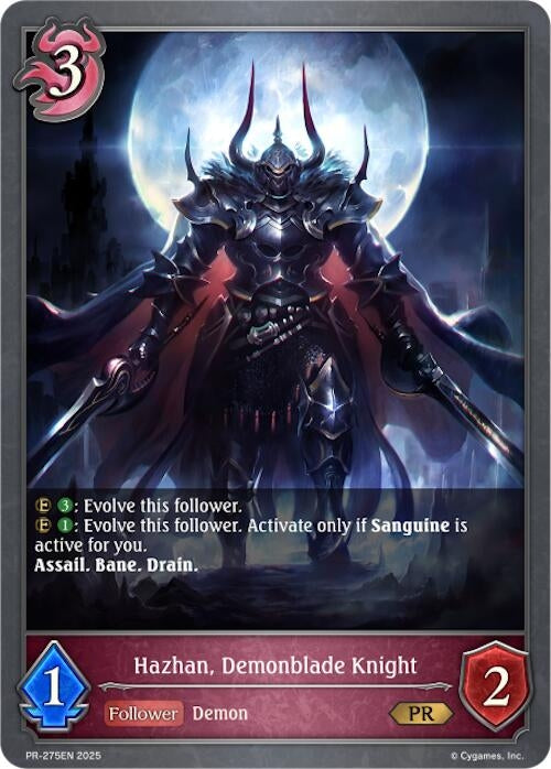 Image for Hazhan, Demonblade Knight (PR-275EN) - Shadowverse: Evolve