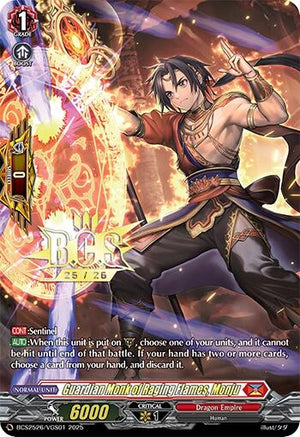 Guardian Monk of Raging Flames, Monju (BCS2526/VGS01)