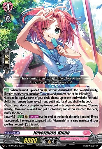 Image for Nevermore, Rinna (D-PR/910EN) - Cardfight Vanguard