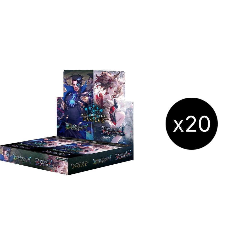 Image for CS: Worldreaver’s Descent & Dominion of Darkness Booster Box Case - Shadowverse: Evolve