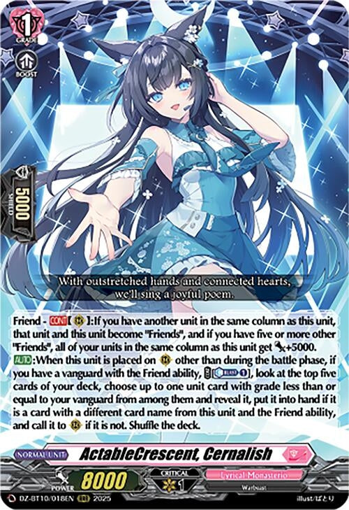 Image for ActableCrescent, Cernalish (DZ-BT10/018EN) - Cardfight Vanguard