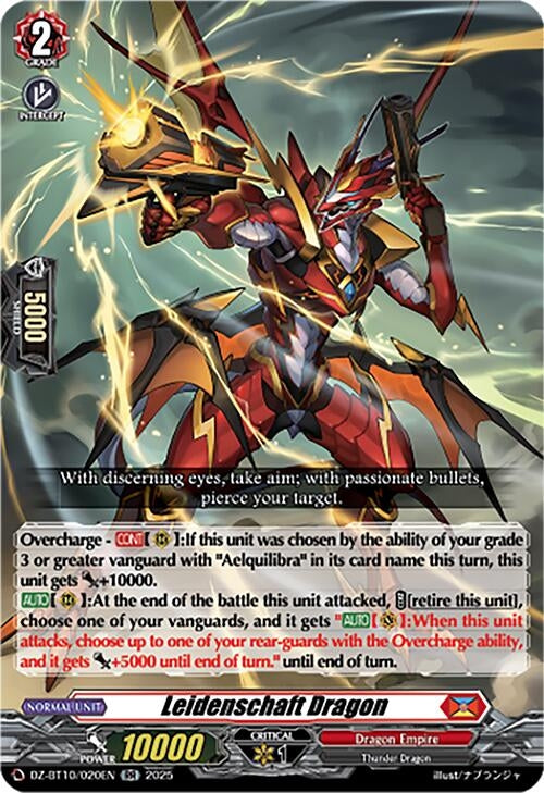 Image for Leidenschaft Dragon (DZ-BT10/020EN) - Cardfight Vanguard