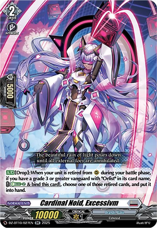 Image for Cardinal Noid, Excessivm (DZ-BT10/027EN) - Cardfight Vanguard
