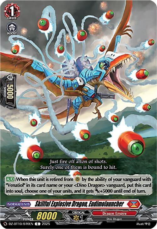Image for Skillful Explosive Dragon, Eudimolauncher (DZ-BT10/070EN) - Cardfight Vanguard