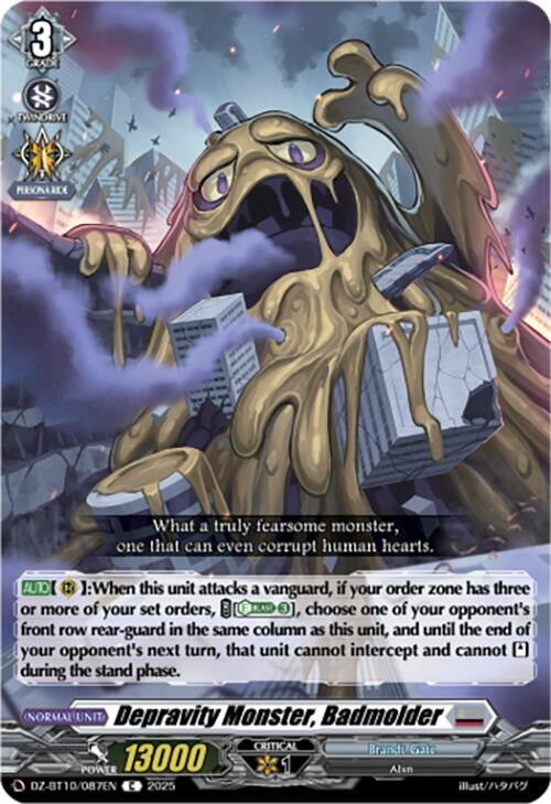 Image for Depravity Monster, Badmolder (DZ-BT10/087EN) - Cardfight Vanguard