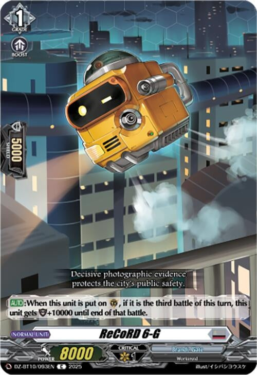 Image for ReCoRD 6-G (DZ-BT10/093EN) - Cardfight Vanguard