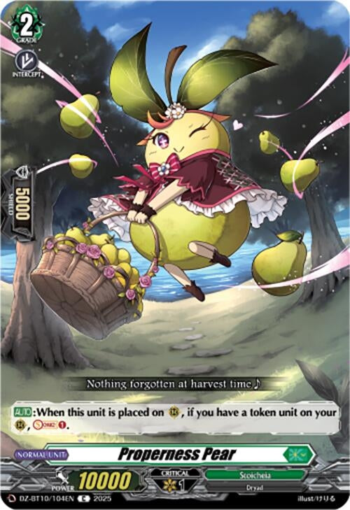 Image for Properness Pear (DZ-BT10/104EN) - Cardfight Vanguard