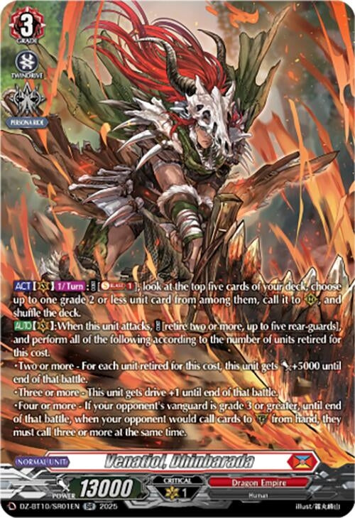 Image for Venatiol, Dhinbarada (SR) (DZ-BT10/SR01EN) - Cardfight Vanguard