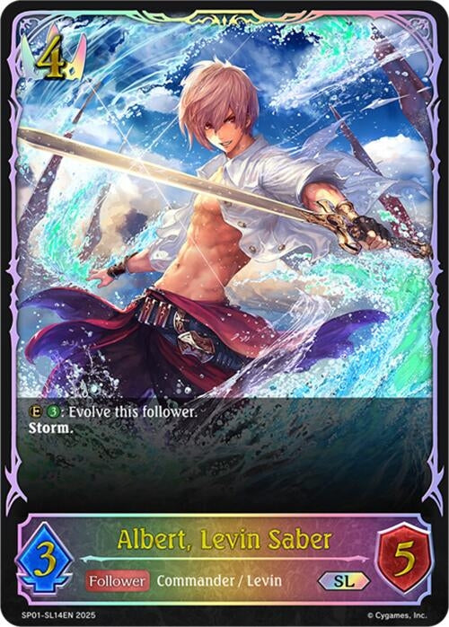 Image for Albert, Levin Saber (SL) (SP01-SL14EN) - Shadowverse: Evolve