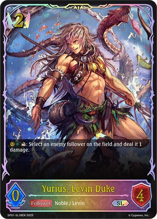 Image for Yurius, Levin Duke (SL) (SP01-SL18EN) - Shadowverse: Evolve