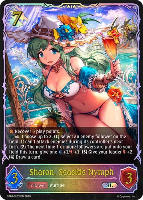 Image for Sharon, Seaside Nymph (SL) (SP01-SL26EN) - Shadowverse: Evolve