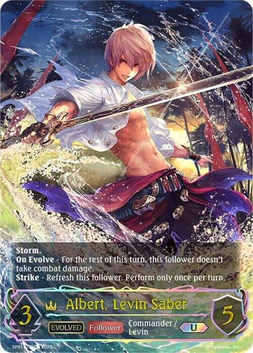 Image for Albert, Levin Saber (Evolved) (U) (SP01-U09EN) - Shadowverse: Evolve
